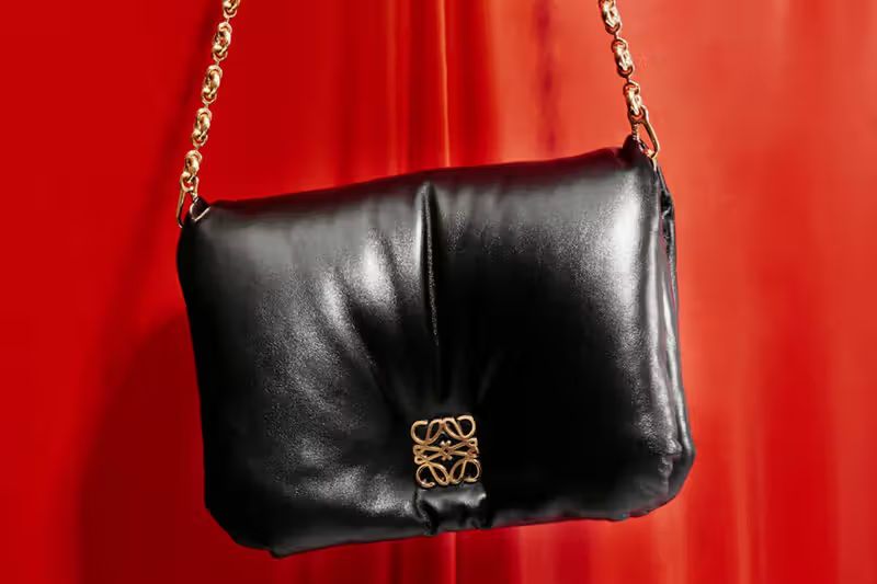LOEWE Puffer Goya Padded | Leather Shoulder Bag