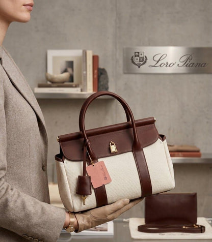 Loro Piana Loom Bag L32 in Grained Calfskin