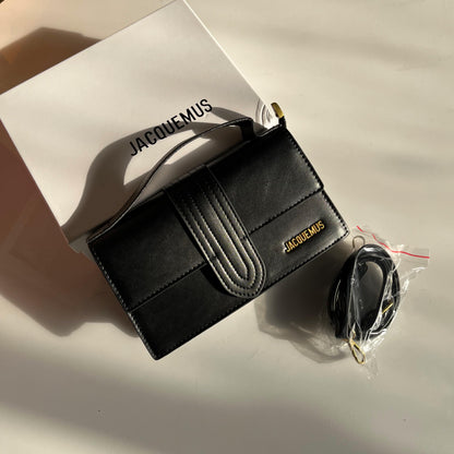 JACQUEMUS Le Grand Bambino Smooth Leather Handbag