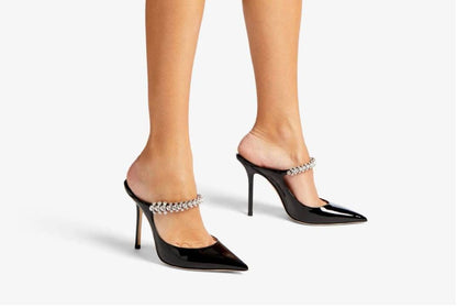 Jimmy Choo Crystal Strap Mules