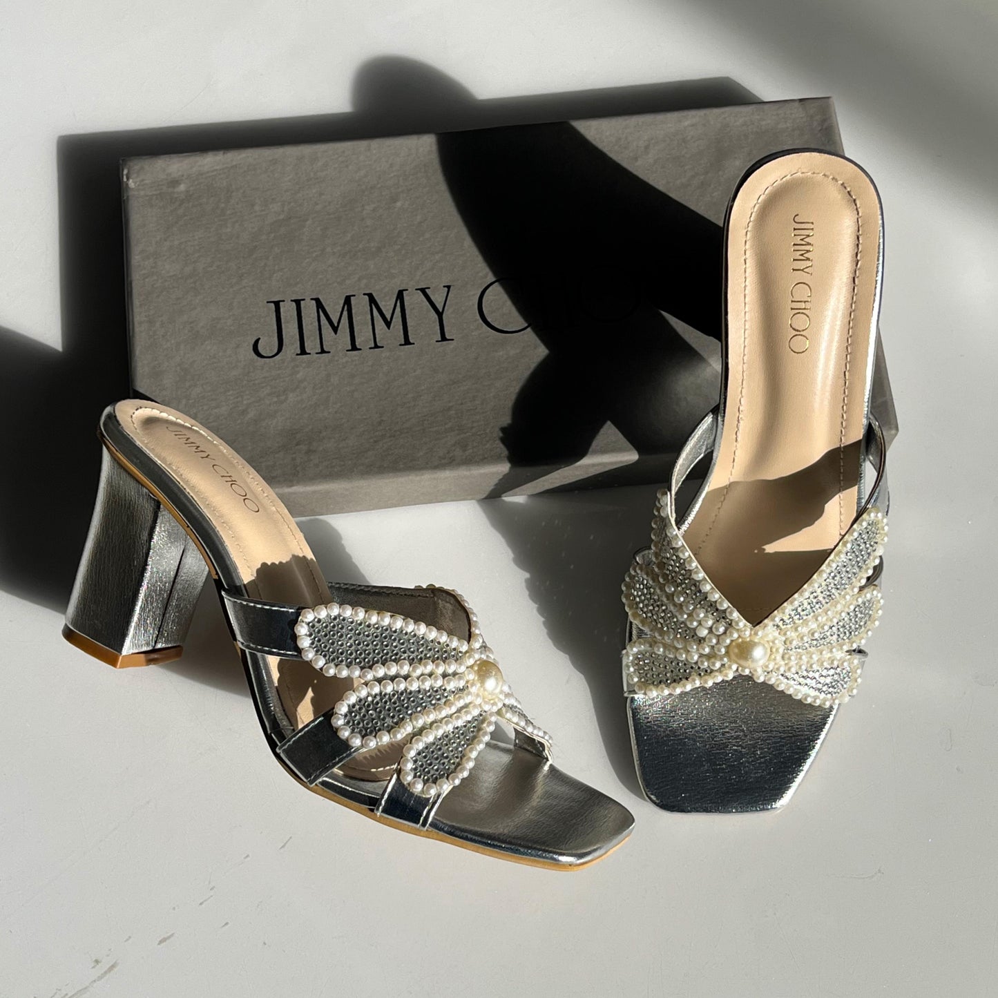 Jimmy Choo Butterfly Mules