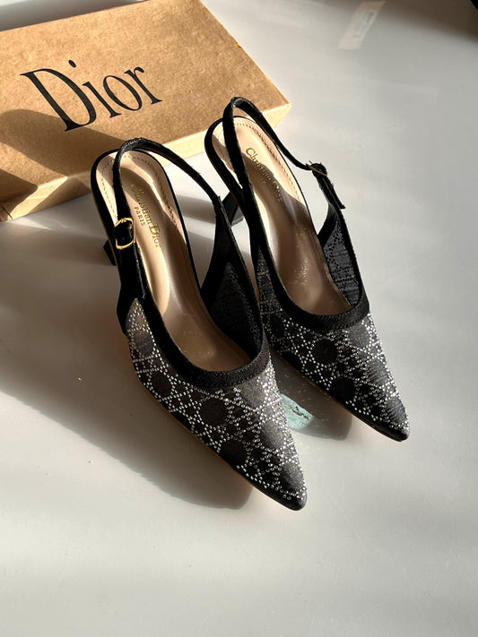 Dior Capture Slingback Pumps.
