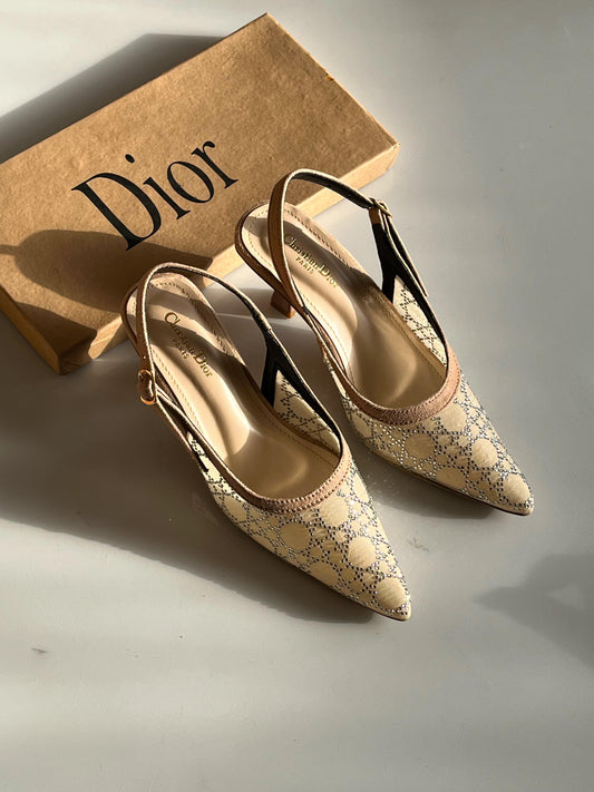 Dior Capture Slingback Pumps.