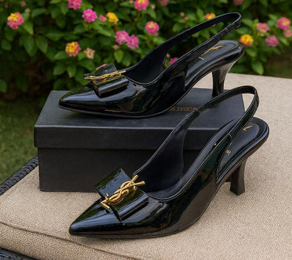 YSL Cassandra Slingback Heels