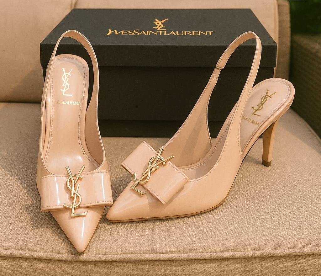 YSL Cassandra Slingback Heels