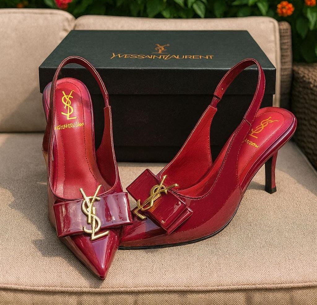 YSL Cassandra Slingback Heels
