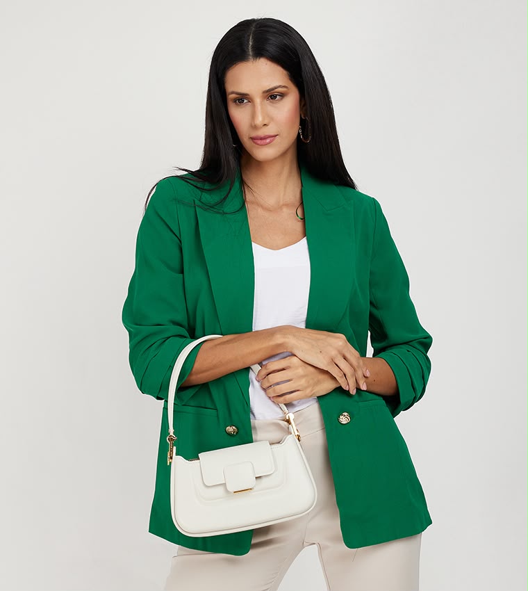 Charles & Keith | Koa Push-Lock Top Handle Bag