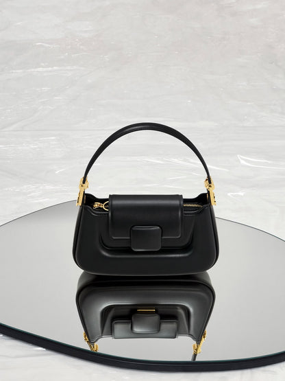 Charles & Keith | Koa Push-Lock Top Handle Bag