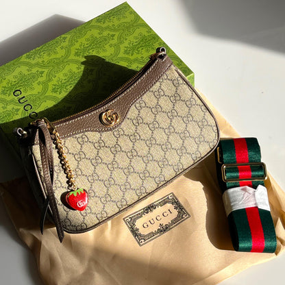 GUCCI Ophidia Strawberry Shoulder Bag