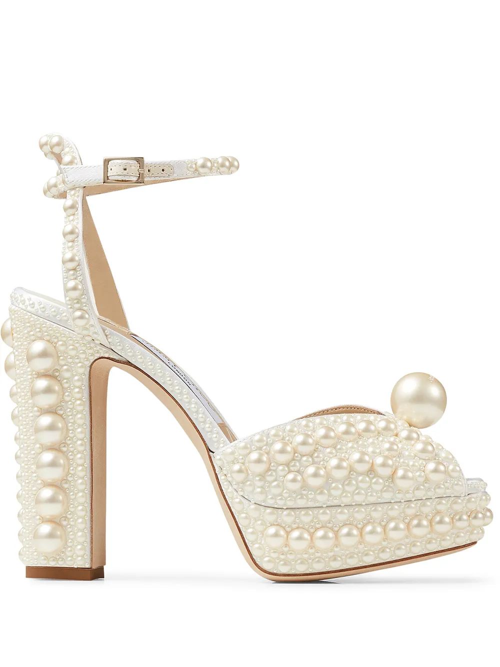Jimmy Choo Sacaria Platform 120 | Pearl Embellished
