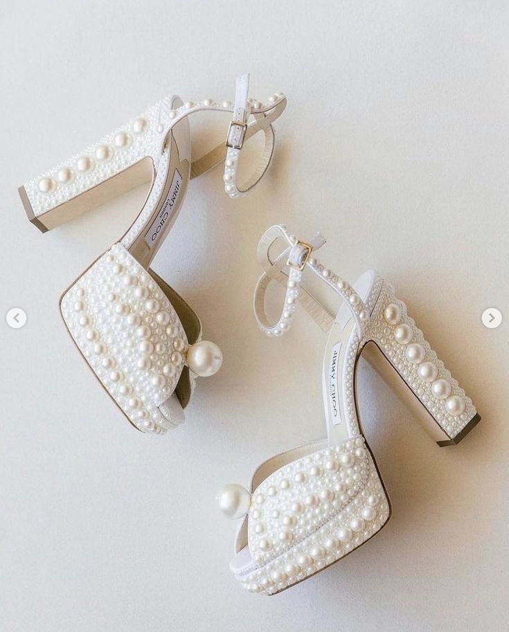 Jimmy Choo Sacaria Platform 120 | Pearl Embellished