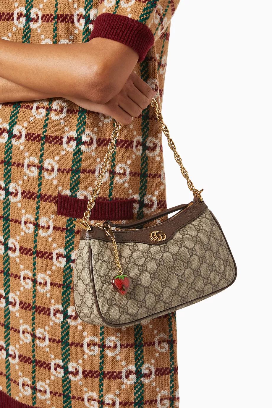 GUCCI Ophidia Strawberry Shoulder Bag